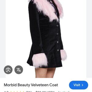 Long black grave girls coat